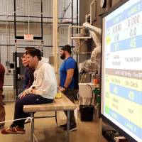 A view of the score board